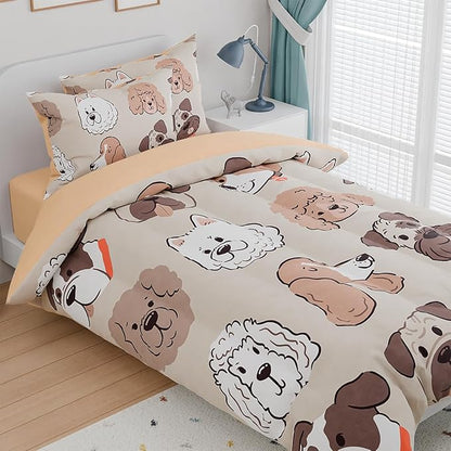Dog Kids Bedding Set for Girls Boys, Ultra Soft Microfiber Comforter Set Full - Image 3