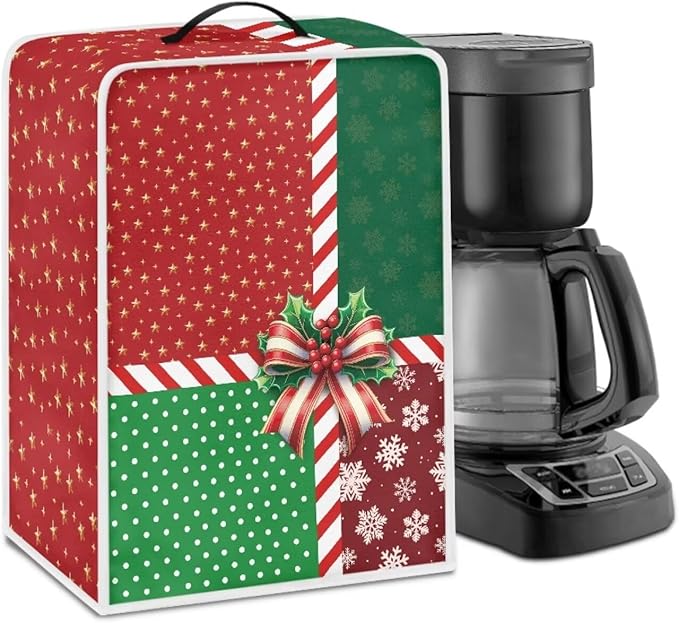 Coffee Maker Cover Christmas Holiday Dust Resistant Small Kitchen Appliance by Unknown