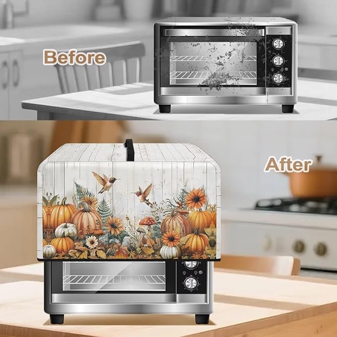Microwave Oven Dust Cover, Thanksgiving Hummingbird Polyester Dust Cover - Image 4
