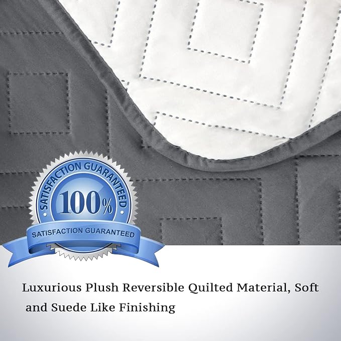 H.VERSAILTEX Reversible Quilted Recliner Covers Water Resistant Furniture - Image 3