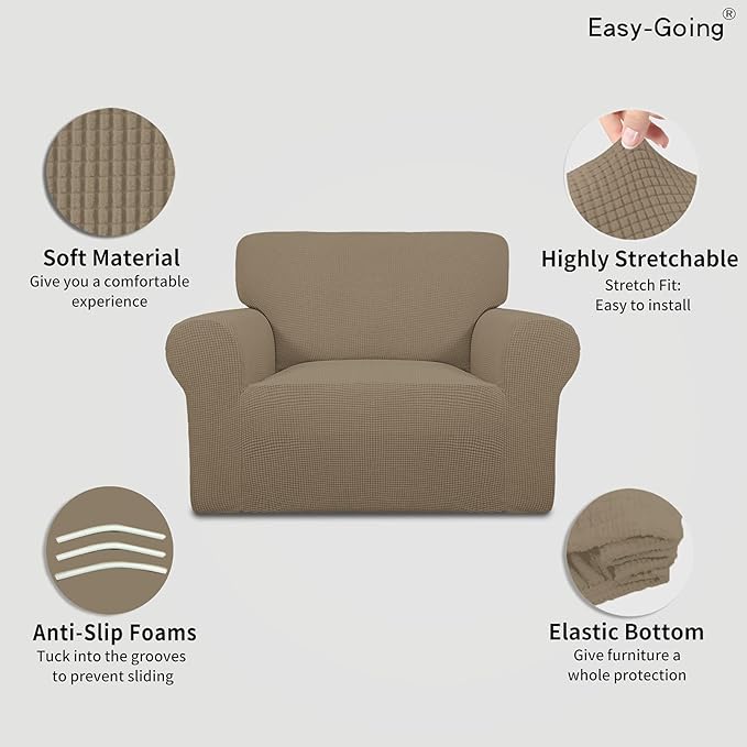 Easy-Going Stretch Oversized Chair Sofa Slipcover 1-Piece Couch Sofa Cover - Image 3