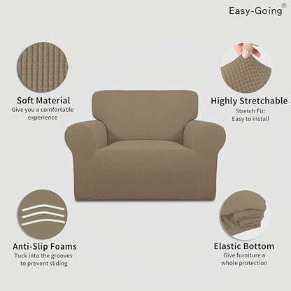 Easy-Going Stretch Oversized Chair Sofa Slipcover 1-Piece Couch Sofa Cover - Image 3