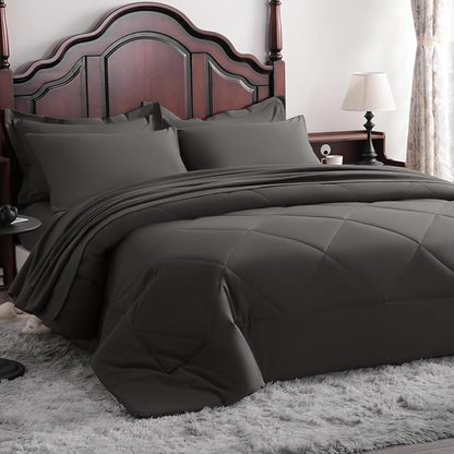 NTBAY King Comforter Set with Sheets, 7 Pieces Soft and Breathable King Bedding - Image 9