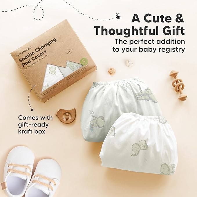 2-Pack Organic Changing Pad Covers - Image 9