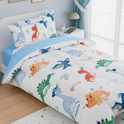 SANDJEST Dinosaurs Bedding Full Set - Image 3