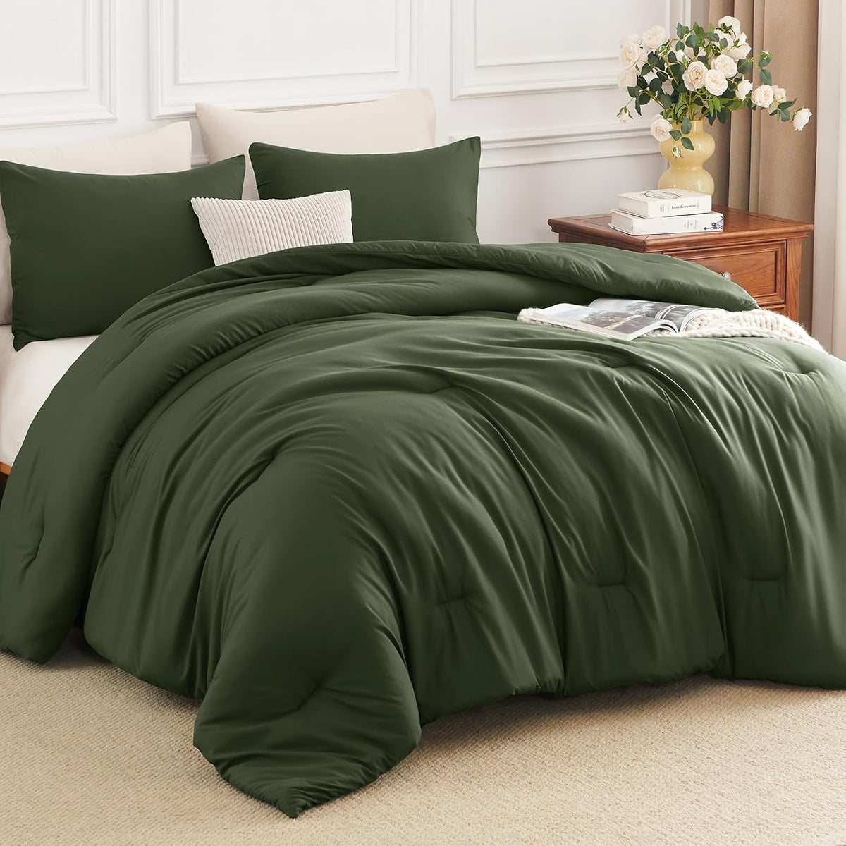 himeet full size comforter sets, 3 pieces with, main product view