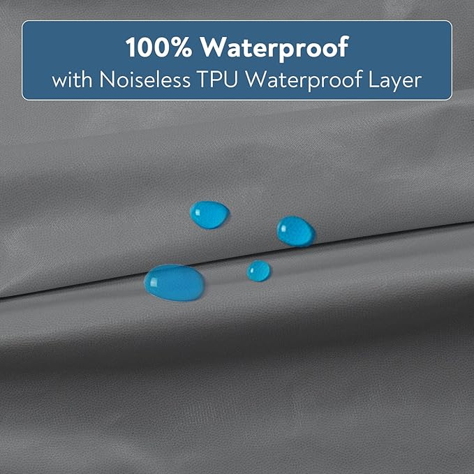 Waterproof Crib Sheets for Boys 2 Pack, Fitted Baby Crib Sheet Neutral 52" x - Image 2
