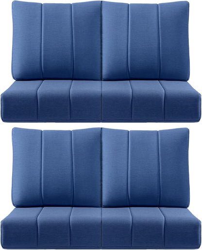 Luxury 24x24x6 Inch Kitty Outdoor Chair Cushions Set of 4 by ACTREST