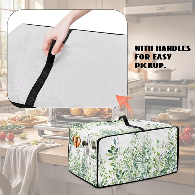 Toaster Oven Dust Cover with Storage Pockets, Dust-Proof Kitchen Appliance - Image 4