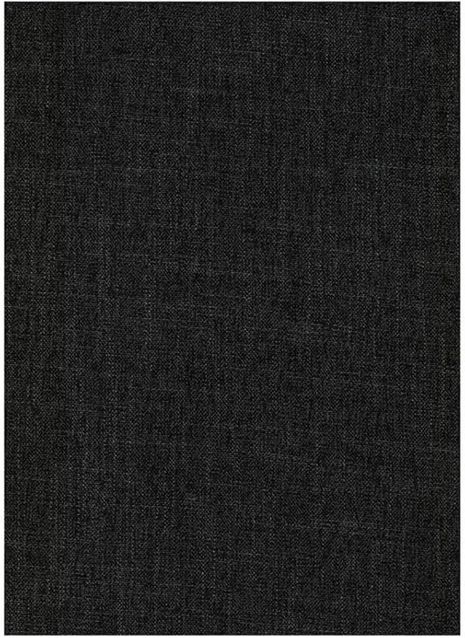 BOWERY HILL Full Linen Fabric Futon in Charcoal Gray-Frame Not Included - Image 3