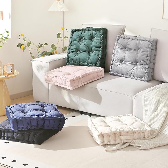 Square Floor Pillows, Large Floor Cushion - Image 3