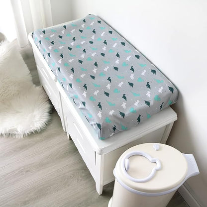 Changing Pad Cover for Boys Girls 2 Pack, Comfy & Breathable Changing Table - Image 7