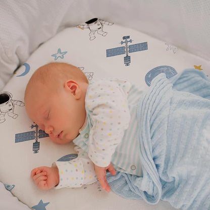 Gllquen Baby Bassinet Sheets 4 Pack, Breathable Cozy Fitted Mattress Sheet - Image 2