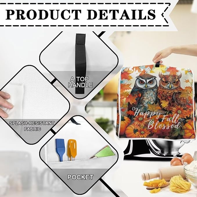 Owl Stand Mixer Cover Compatible - Image 4
