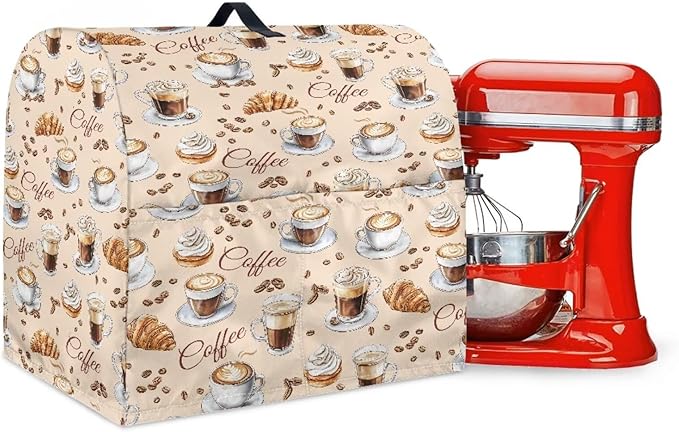 Coffee Pattern Mixer Covers Universal Stand Mixer Dust Cover Compatible by Unknown