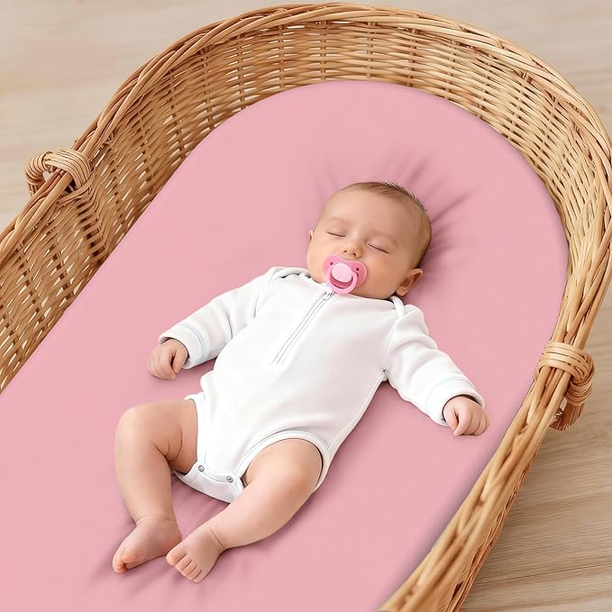 Baby Bassinet Sheets for Baby Boy Girls, Baby Delight, Angelbliss - Image 2