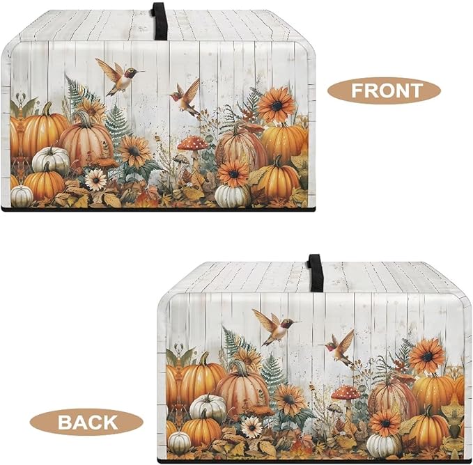 Microwave Oven Dust Cover, Thanksgiving Hummingbird Polyester Dust Cover - Image 5
