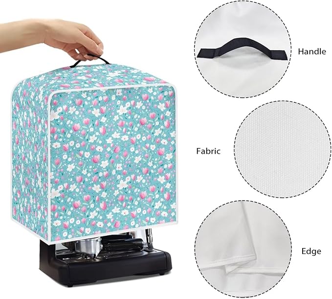 Coffee Machine Dust Covers Stain Fingerprint Resistant Kitchen Appliance Covers - Image 7
