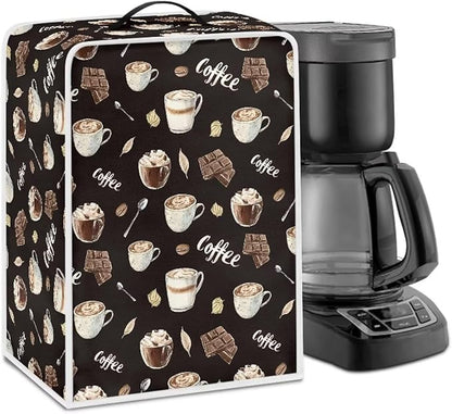 Coffee Maker Cover – Dust Protection Stain Resistant Washable Appliance Cover by PJHEQOXE
