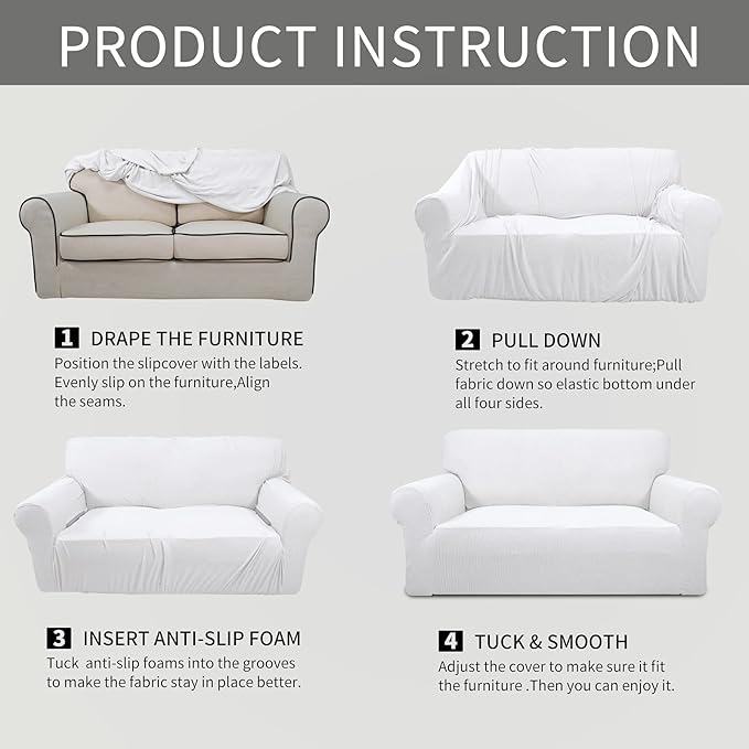 Easy-Going Stretch Chair Sofa Slipcover 1-Piece Couch Sofa Cover Furniture - Image 6