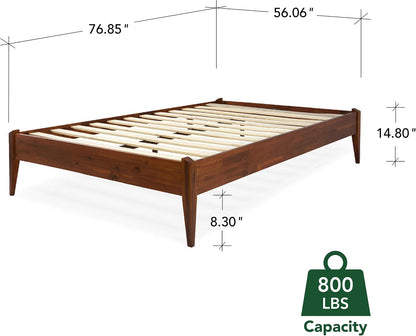 bme dinkee 15" wood full bedframe, no headboard shown in use