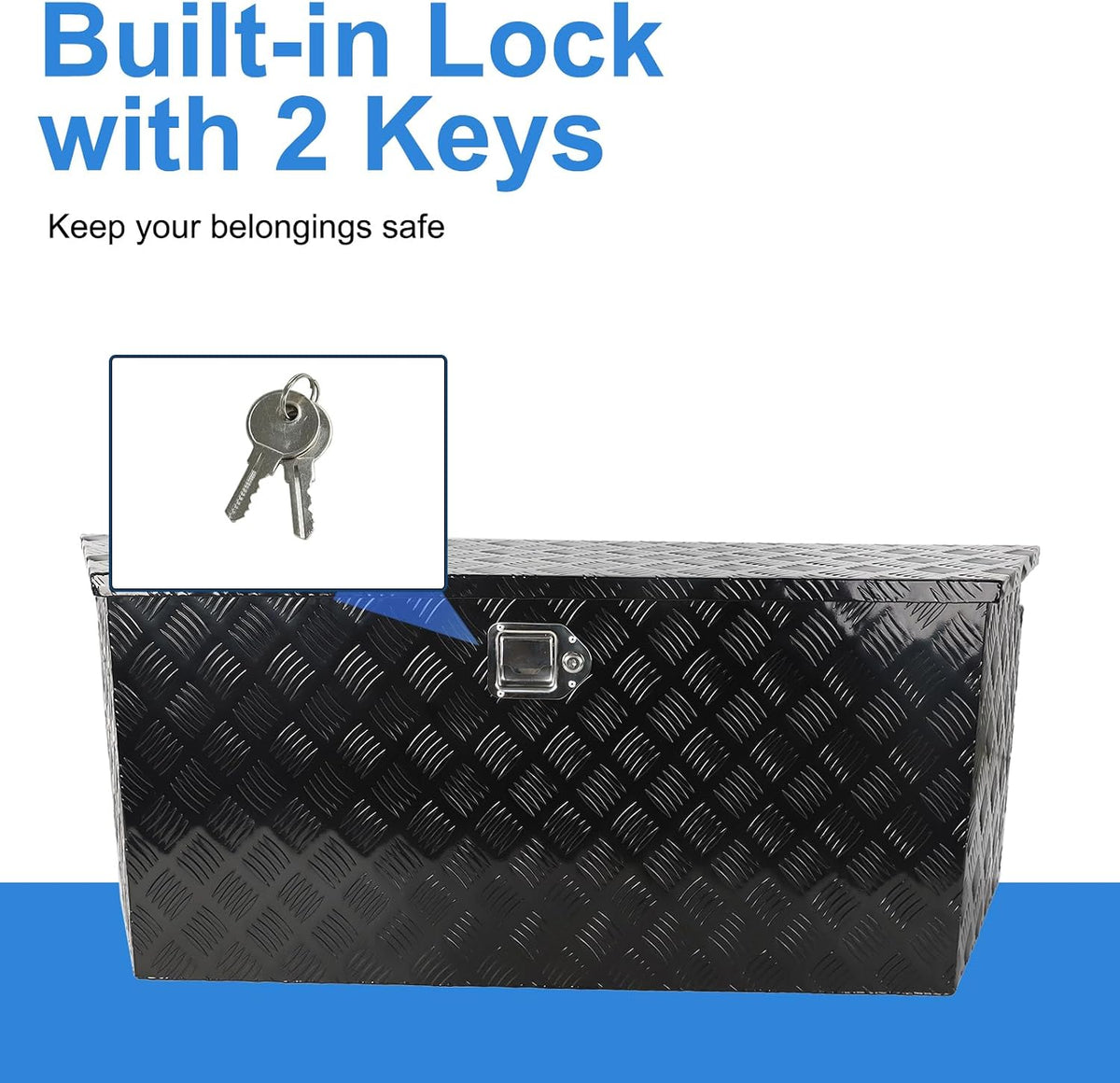 49 inch heavy duty aluminum trailer tongue tool showing dimensions