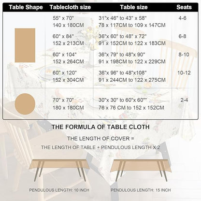 Christmas Gingerbread Tablecloth Waterproof, Candy Cane Table Cloth Rectangle - Image 6