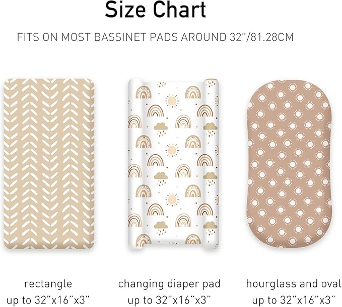 Baby Bassinet Sheets Girl Unisex - Image 3