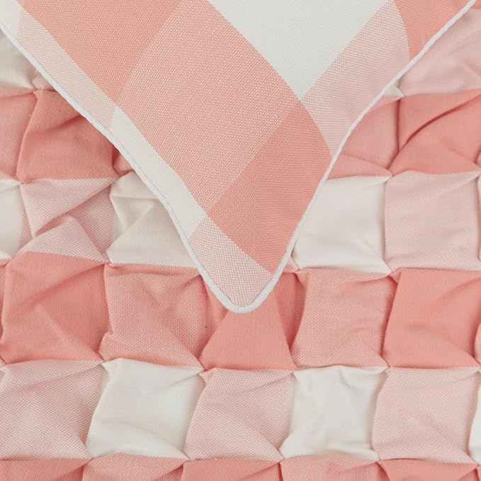The HomeCentric King/Queen/Twin Peach Pink Decorative CA King 86"x18" Bed Runner - Image 3