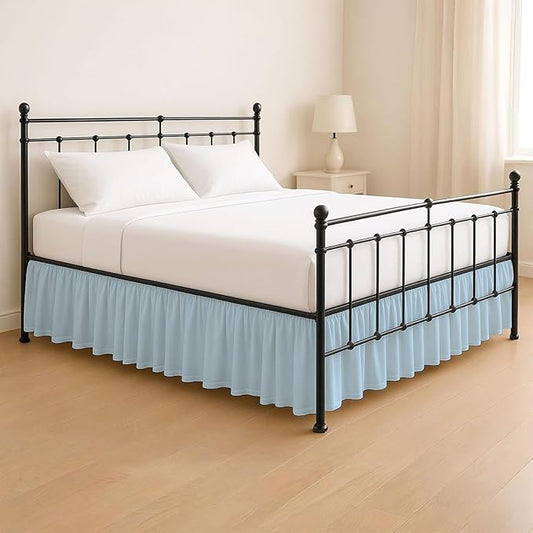 KRISHNA Ruffled Bed Skirt with Split Corners Full, 100% Microfiber Hotel Quality by Unknown