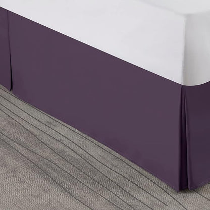 Nestl Dark Purple Full Bed Skirt - Image 8
