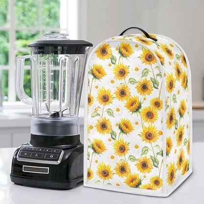 Sunflower Blender Covers for Kitchen Yellow Appliance Cover Washable Anti-Stain - Image 4