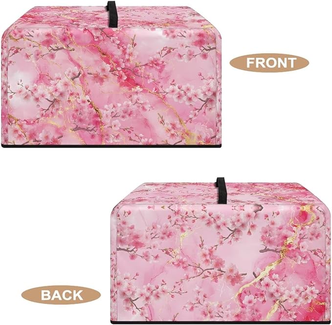 Microwave Oven Cover, Marble Flower Dustproof Machine Protector Decorative - Image 5