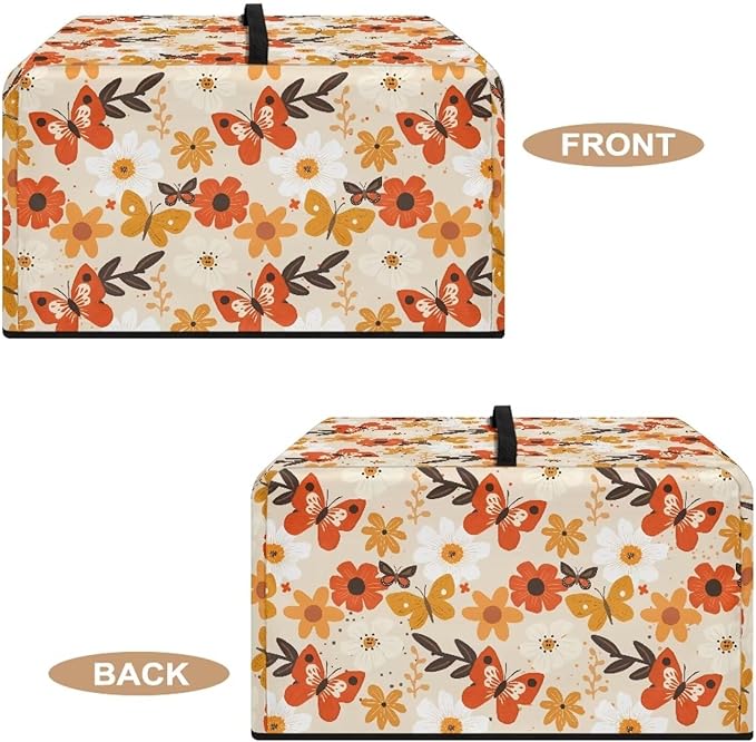 Microwave Oven Universal Dust Cover, Butterfly Waterproof Polyester Fabric Dust - Image 5