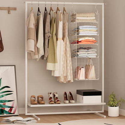 x-cosrack closet hanging organizer and storage - 5 showing dimensions