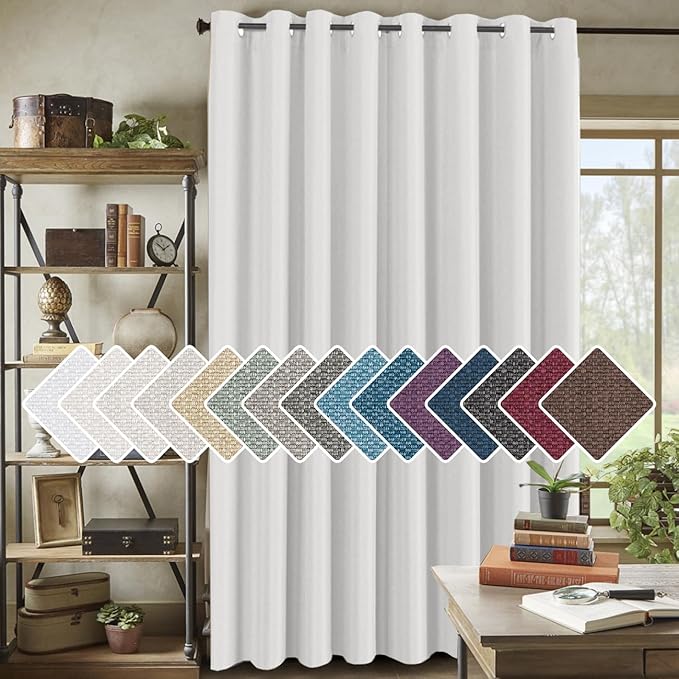 H.VERSAILTEX Room Darkening Linen Curtain by HVERSAILTEX