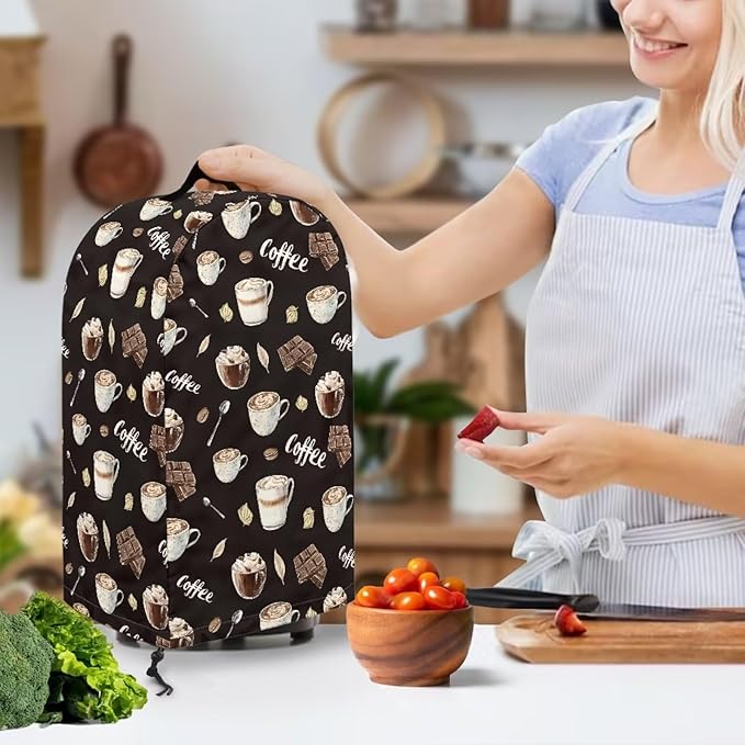 Chocolate Coffee Cups Blender Cover - Image 3