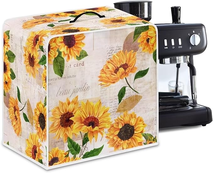 Mumeson Vintage Sunflower Coffee Maker Blender Dust Protection Washable - Image 5