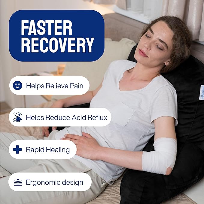 ComfortSpa Reading Pillow for Bed Adult Size, Back Rest Pillow - Image 9