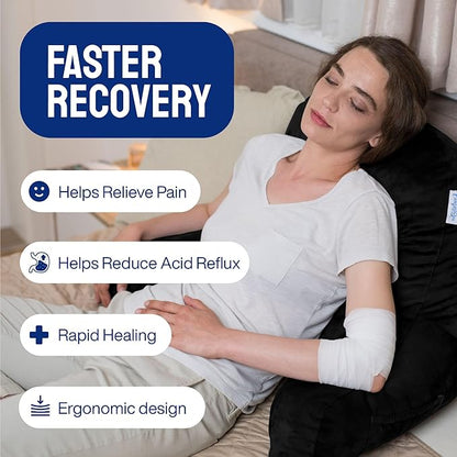 ComfortSpa Reading Pillow for Bed Adult Size, Back Rest Pillow - Image 9