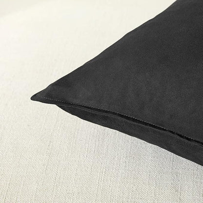 Fancy Homi 2 Packs Black Decorative Throw Pillow Covers 16x16 inch, Super Soft - Image 4