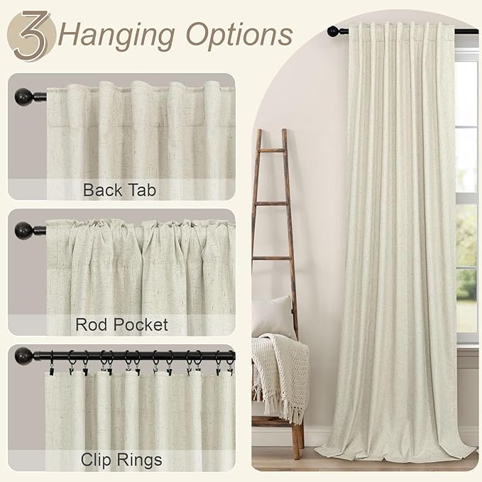 Pitalk Living Room Curtains Ideas Modern Black Out Curtains - Image 6