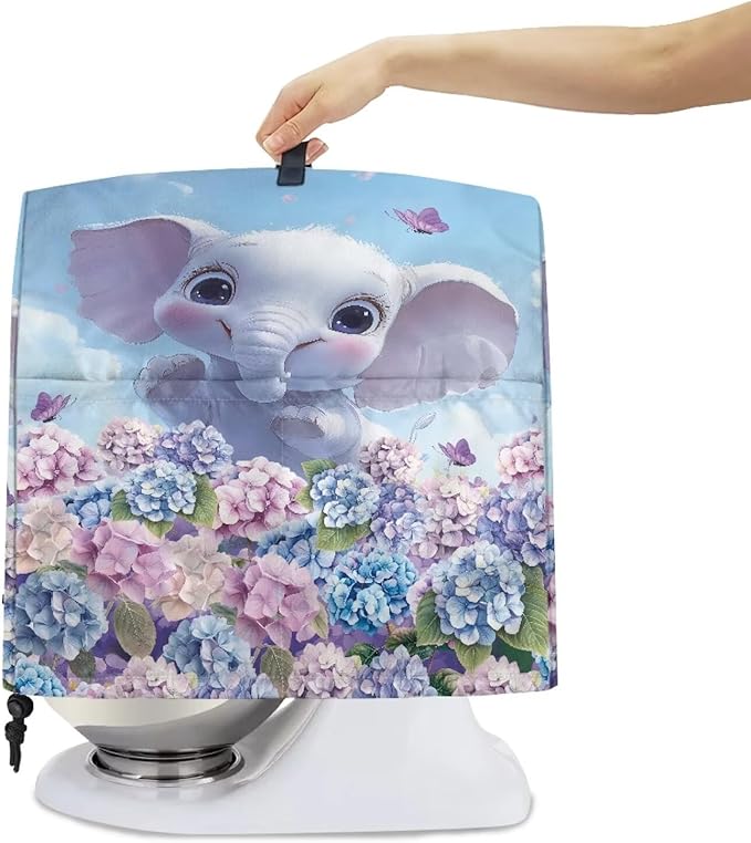 Cute Cartoon Elephant Mixer Cover Stand Dust Proof Covers - Image 4