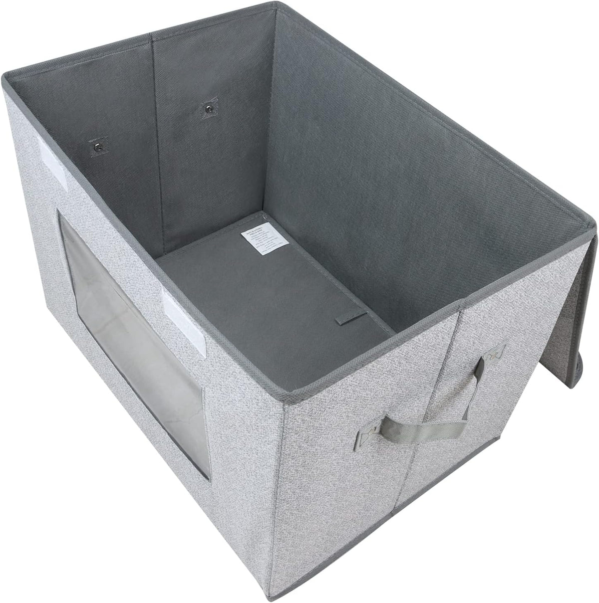 univivi fabric closet storage bins with lids for, side view