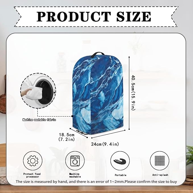 Marble Print Blender Dust Cover, Stand Mixer or Coffee Maker Appliance Covers - Image 6