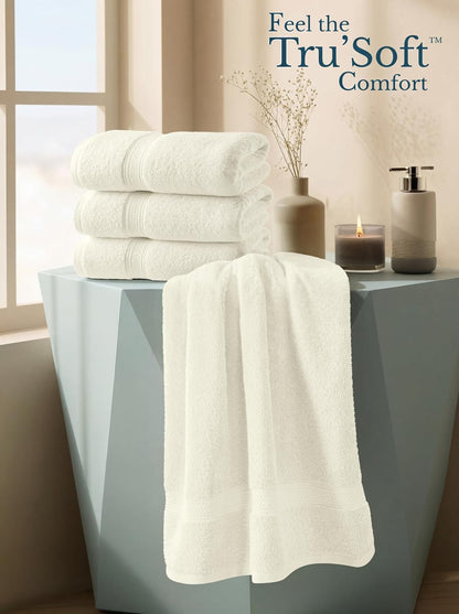 utopia towels 4 pack premium bath towels, 27x54, side view