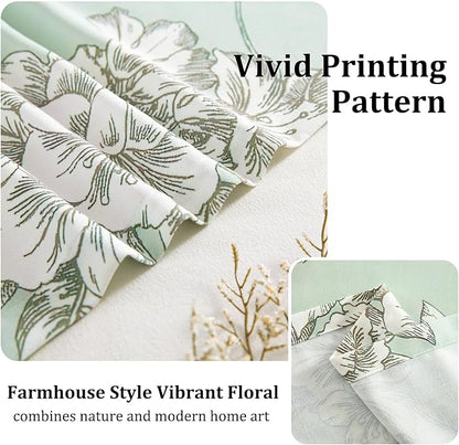 Leeva Flower Pattern Valance Curtain - Image 4