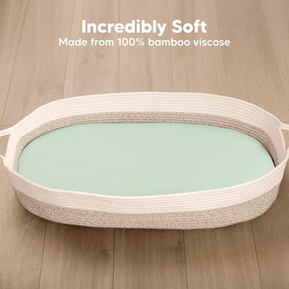 2-Pack Baby Bassinet Sheets Girl, Boy - Image 2