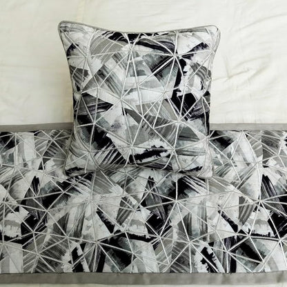 The HomeCentric King/Queen/Twin Grey Decorative Twin 53"x18" Bed Runner - Image 5