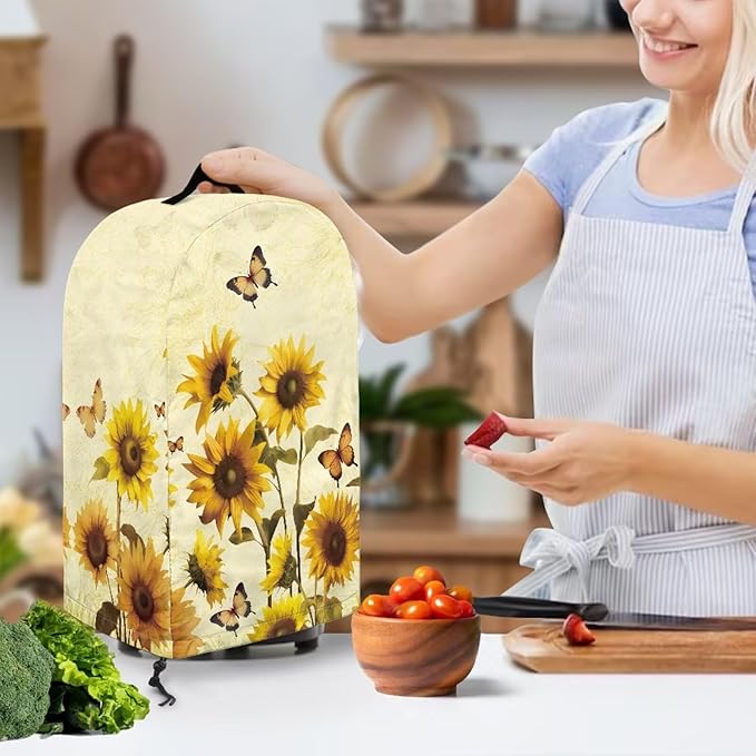 Butterfly Sunflower Blender Dust Cover - Image 3
